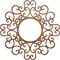 Ekena Millwork Reims Wood Fretwork Pierced Ceiling Medallion, Walnut, 20"OD x 7 5/8"ID x 1/4"T CMWP20X20X0250REWA - alternate 1